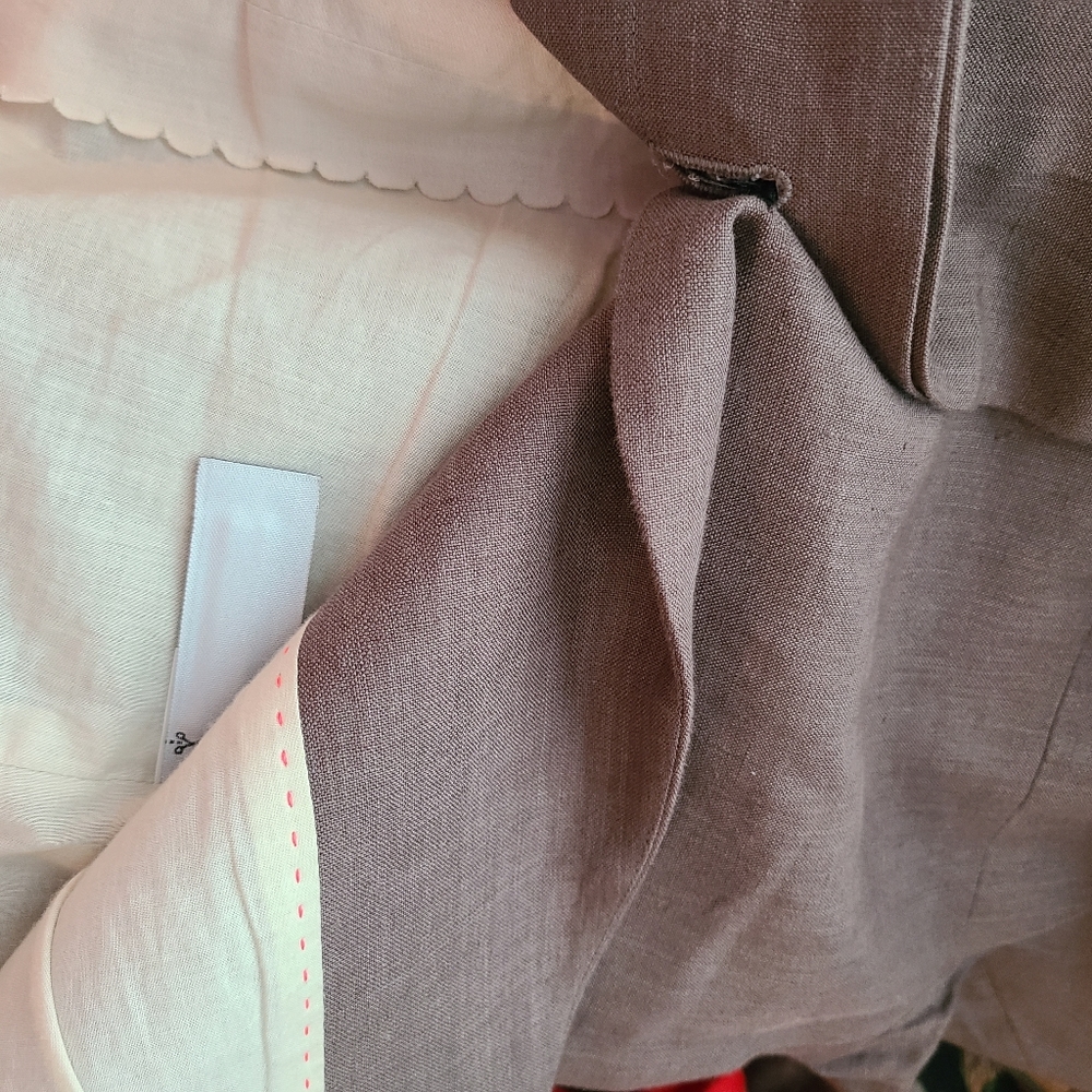 J. Crew Tailored Maybelle  Linen Jacket Size 10 - Picture 6 of 6